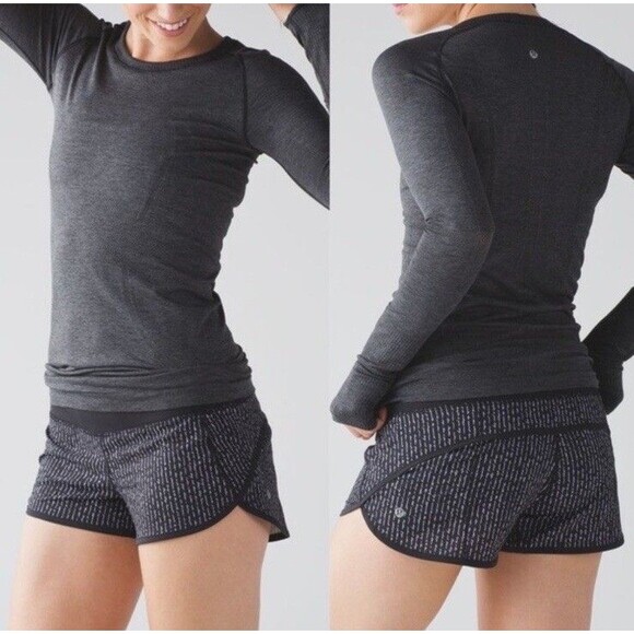 Lululemon Speed Up Lined Shorts Manifest Sz 4 Yoga Running - Picture 1 of 8